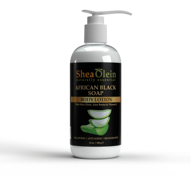 African Black Soap Body Lotion with Shea Olein, Aloe Butter & Vitamin E