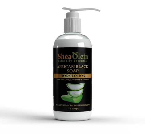 African Black Soap Body Lotion with Shea Olein, Aloe Butter & Vitamin E