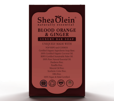 Blood Orange & Ginger Essential Oil Luxury Bar Soap (8 Oz)