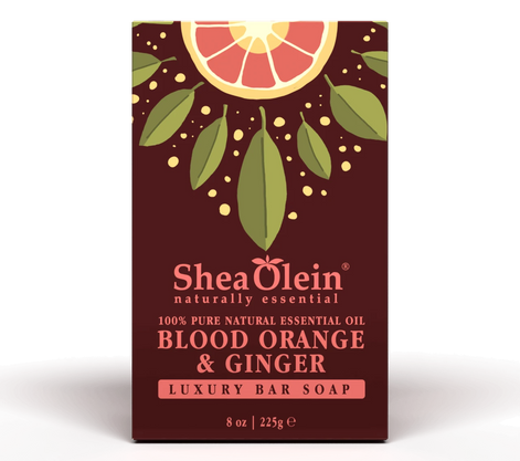 Blood Orange & Ginger Essential Oil Luxury Bar Soap (8 Oz)