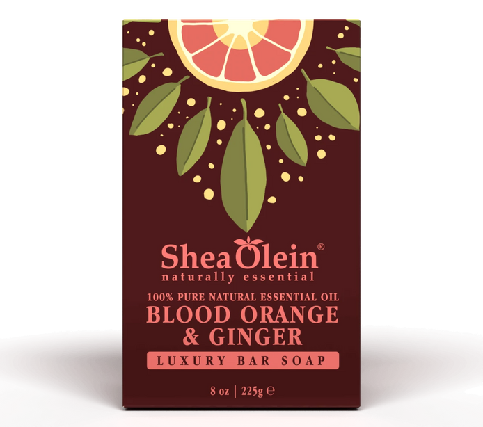 Blood Orange & Ginger Essential Oil Luxury Bar Soap (8 Oz)