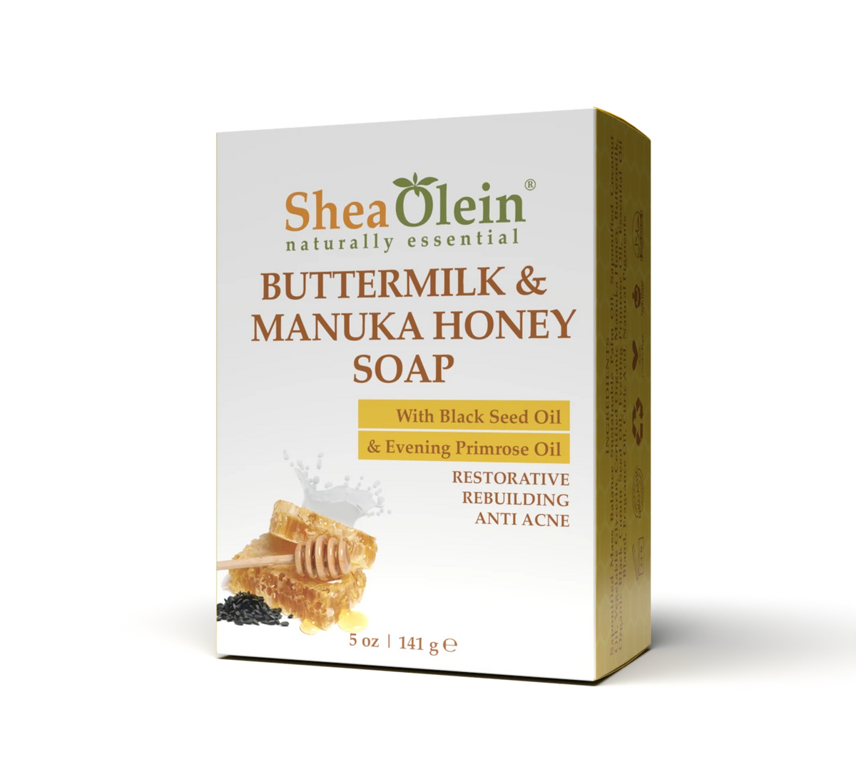 Buttermilk & Manuka Honey Soap with Black Seed Oil & Evening Primrose Oil
