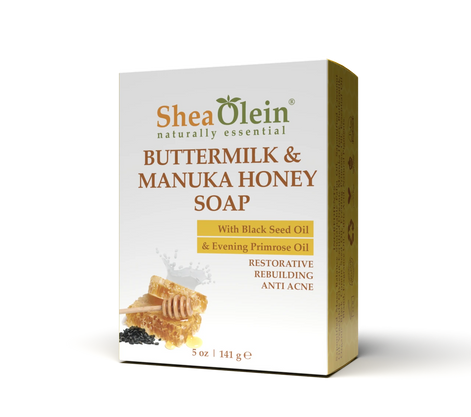 Buttermilk & Manuka Honey Soap with Black Seed Oil & Evening Primrose Oil