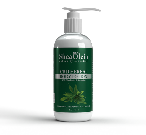 CBD Herbal Lotion With Peppermint, Sage & Lemon Peel