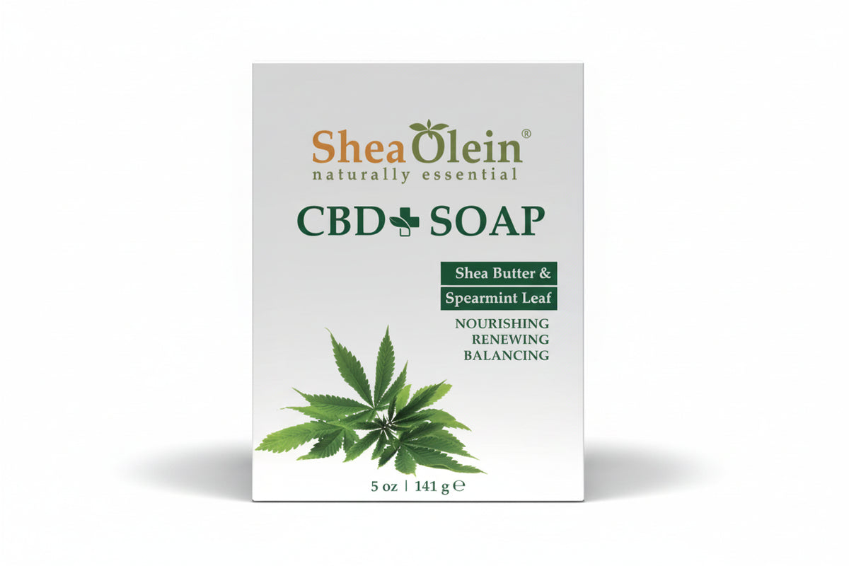 CBD Soap with Shea Butter and Spearmint leaf
