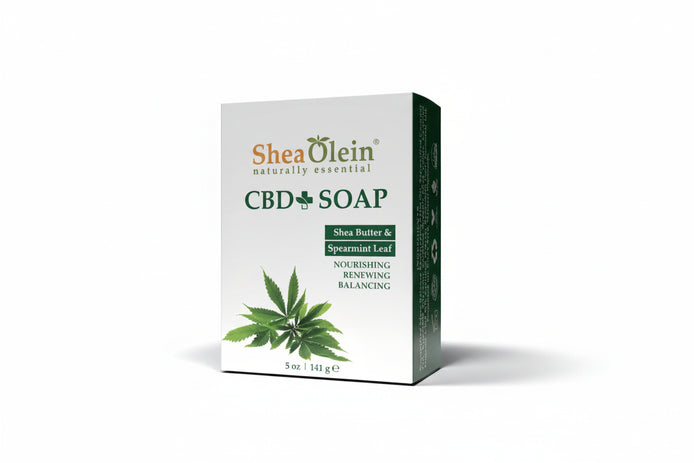 CBD Soap with Shea Butter and Spearmint leaf