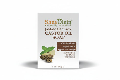 Jamaican Castor Oil Soap with Shea Butter Peppermint & Apple Cider Vinegar
