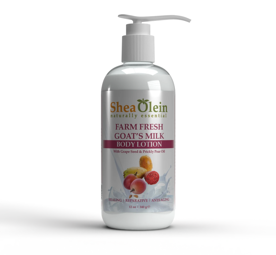 Farm Fresh Goat's Milk Body Lotion with Grape Seed & Prickly Pear Oil