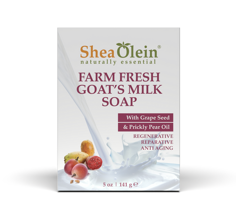 Shea Olein Farm Fresh Goat's Milk Soap with Grape Seed & Prickly Pear Oil