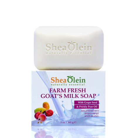 Shea Olein Farm Fresh Goat's Milk Soap with Grape Seed & Prickly Pear Oil
