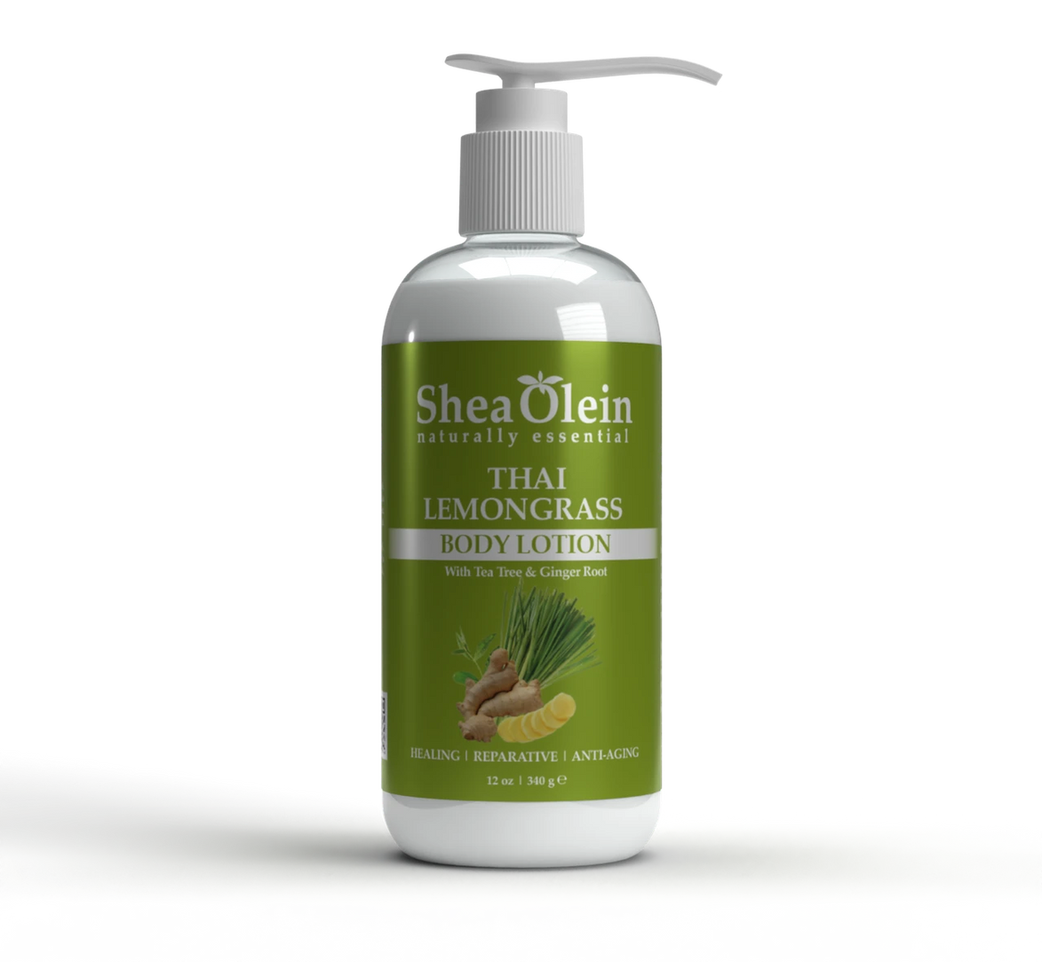 Organic Thai Lemongrass Body Lotion with Tea Tree Oil & Ginger Root Extract