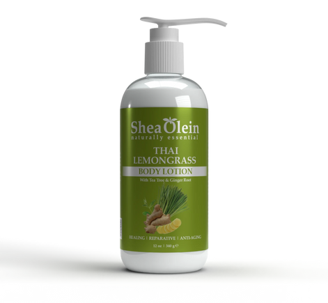 Organic Thai Lemongrass Body Lotion with Tea Tree Oil & Ginger Root Extract