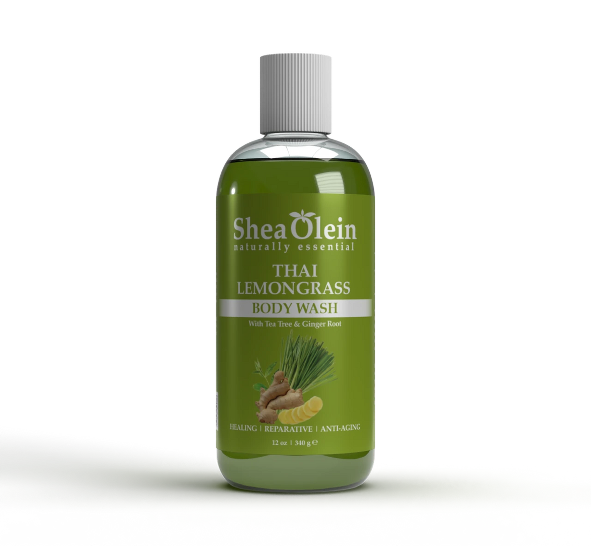 Organic Thai Lemongrass Body Wash with Tea Tree Oil & Ginger Root Extract