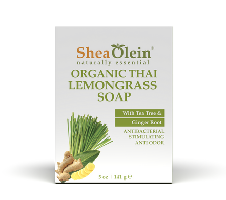 Shea Olein Organic Thai Lemongrass Soap with Tea Tree & Ginger Root