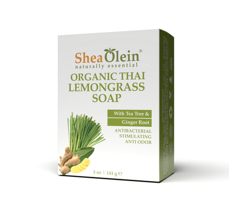 Shea Olein Organic Thai Lemongrass Soap with Tea Tree & Ginger Root