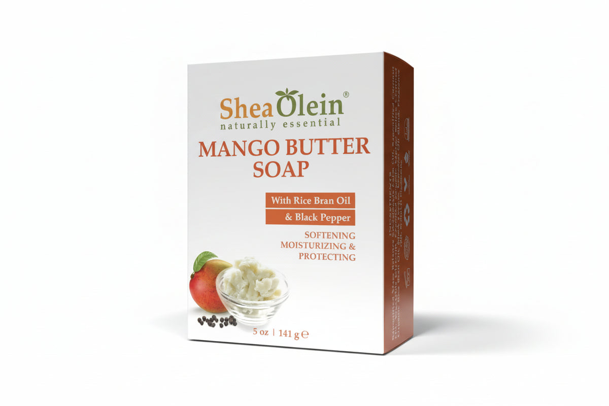 Mango Butter Soap With Rice Bran Oil & Black Pepper