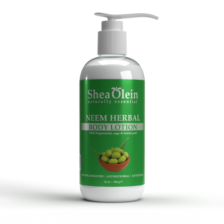 Neem Herbal Lotion With Peppermint, Sage & Lemon Peel