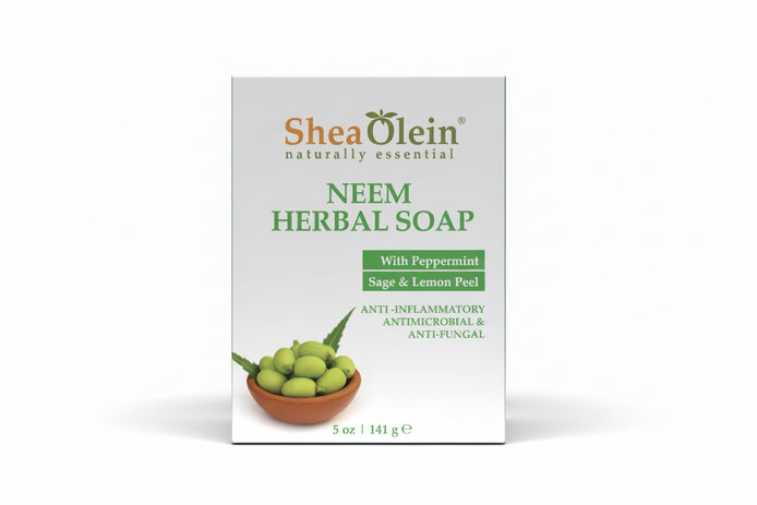Neem Herbal Soap with Peppermint, Sage & Lemon Peel