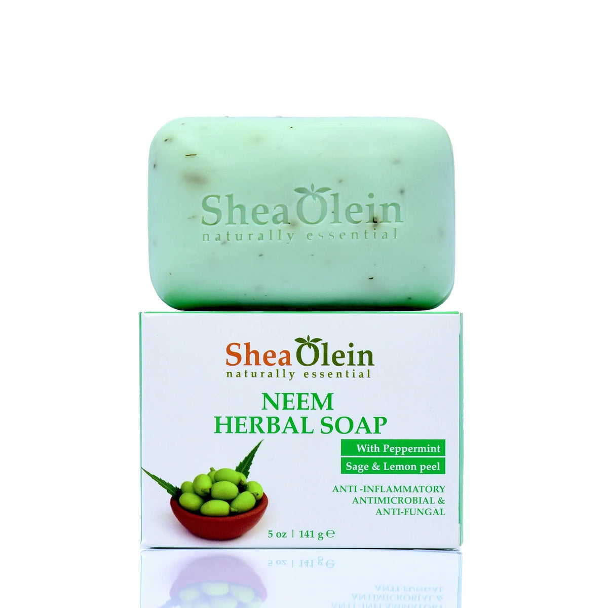 Neem Herbal Soap with Peppermint, Sage & Lemon Peel
