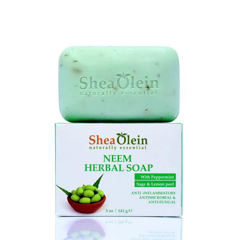 Neem Herbal Soap with Peppermint, Sage & Lemon Peel