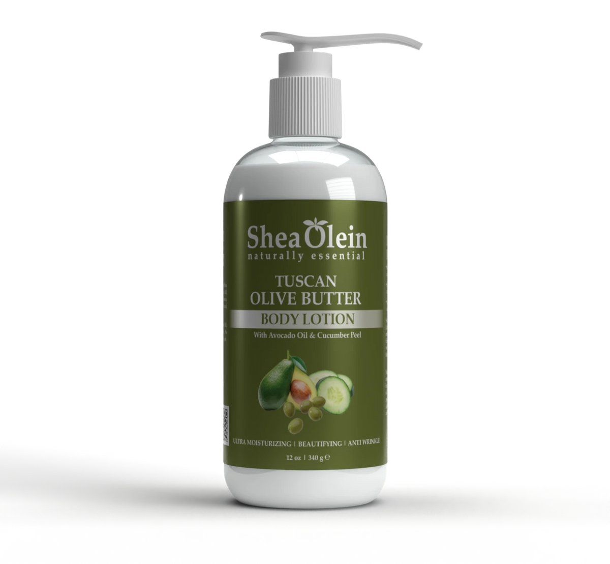 Organic Tuscan Olive Butter Body Lotion with Avocado Oil & Cucumber Peel