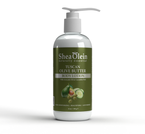 Organic Tuscan Olive Butter Body Lotion with Avocado Oil & Cucumber Peel