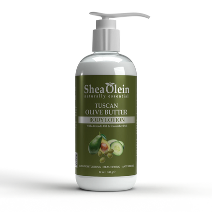 Organic Tuscan Olive Butter Body Lotion with Avocado Oil & Cucumber Peel