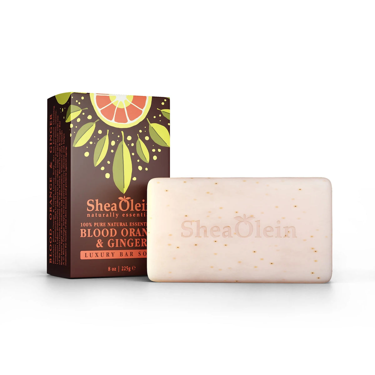 Blood Orange & Ginger Essential Oil Luxury Bar Soap (8 Oz)