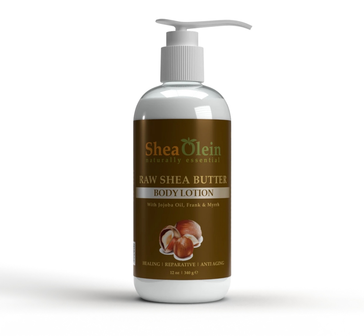 Raw Shea Butter Body Lotion with Jojoba, Frankincense & Myrrh