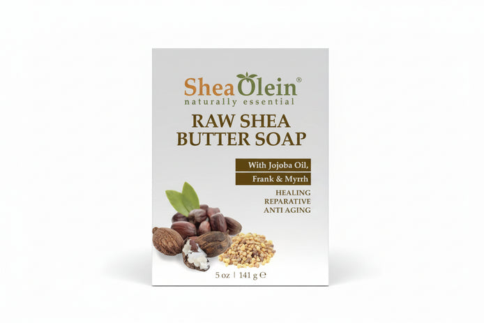 Raw Shea Butter Soap with Jojoba Oil, Frank & Myrrh